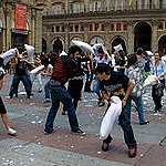 BucketList + Participate In National Pillow Fight ... = ✓